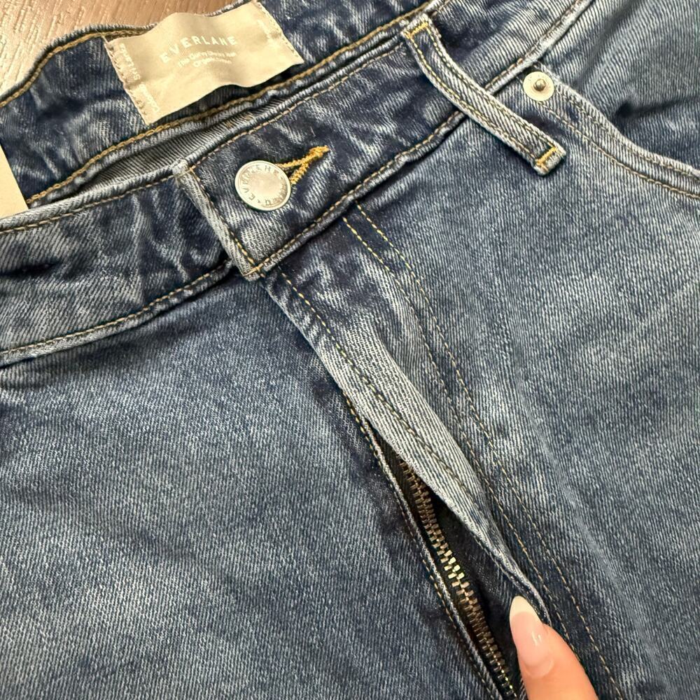 Everlane NEW Curvy Cheeky Straight Leg Jeans High Rise Casual Minimalist Sz 35 - Picture 10 of 10